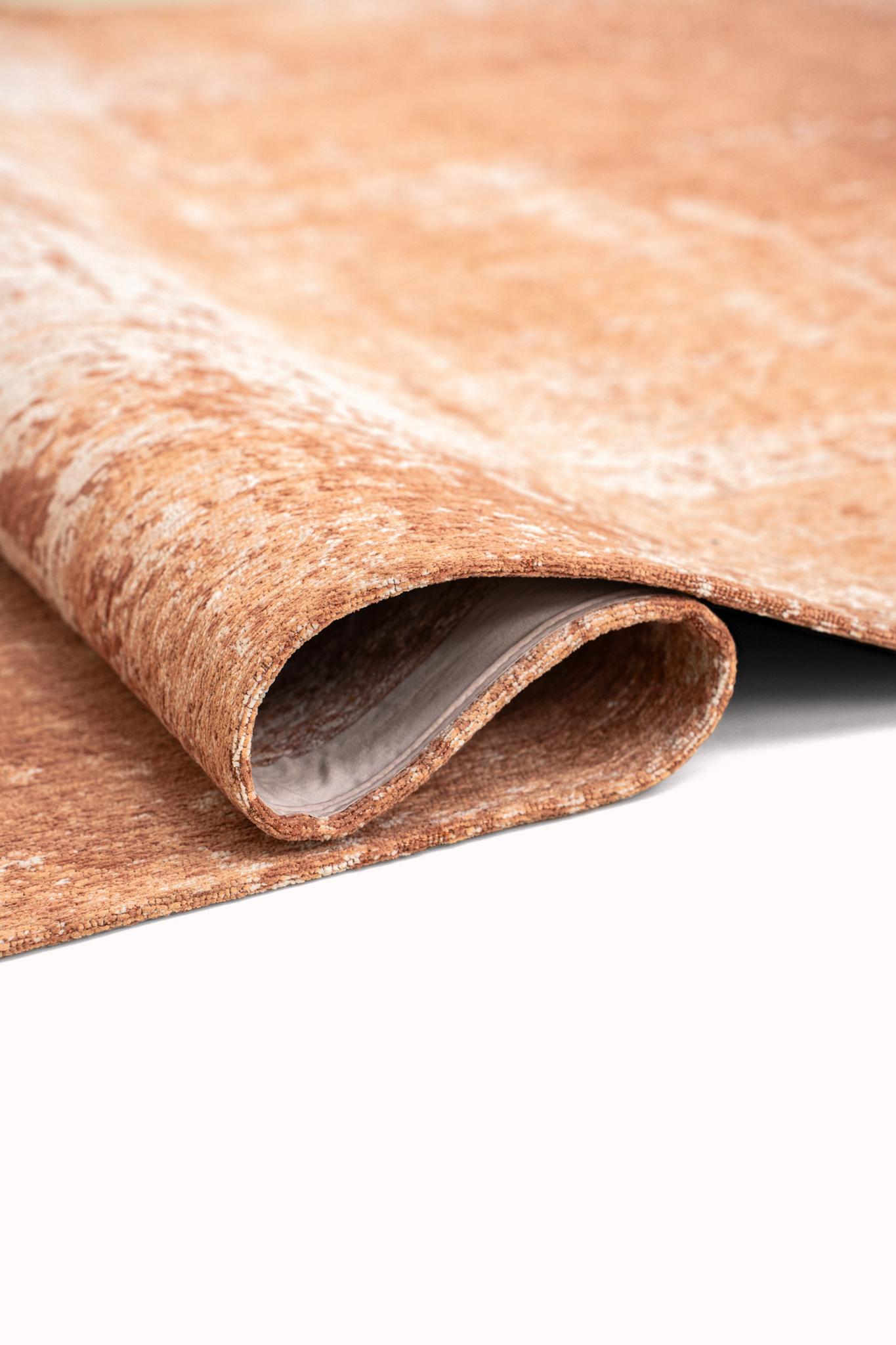 Warm Terracotta Abstract Rug | Size: 280 x 390 cm