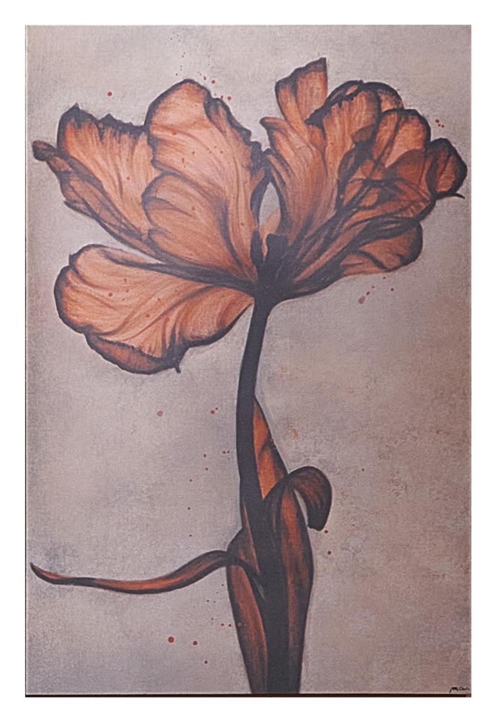 Amber Flower Painting