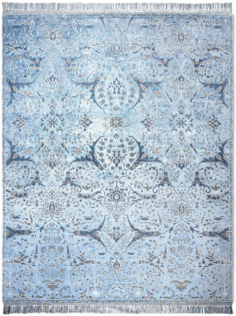 Teheran Blue Luxury Handwoven Rug | Size: 170 x 240 cm