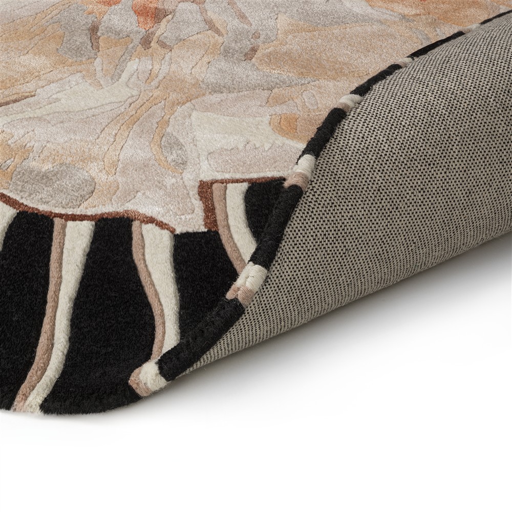 Amber Bloom Round Rug