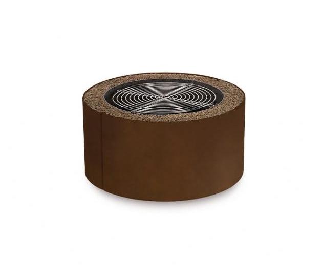 Compact Outdoor Fire Pit | Finishing: White