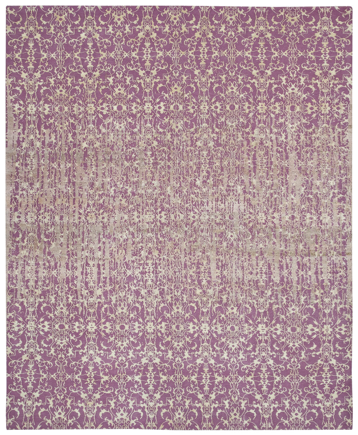 Faded Hand-woven Purple Luxury Rug