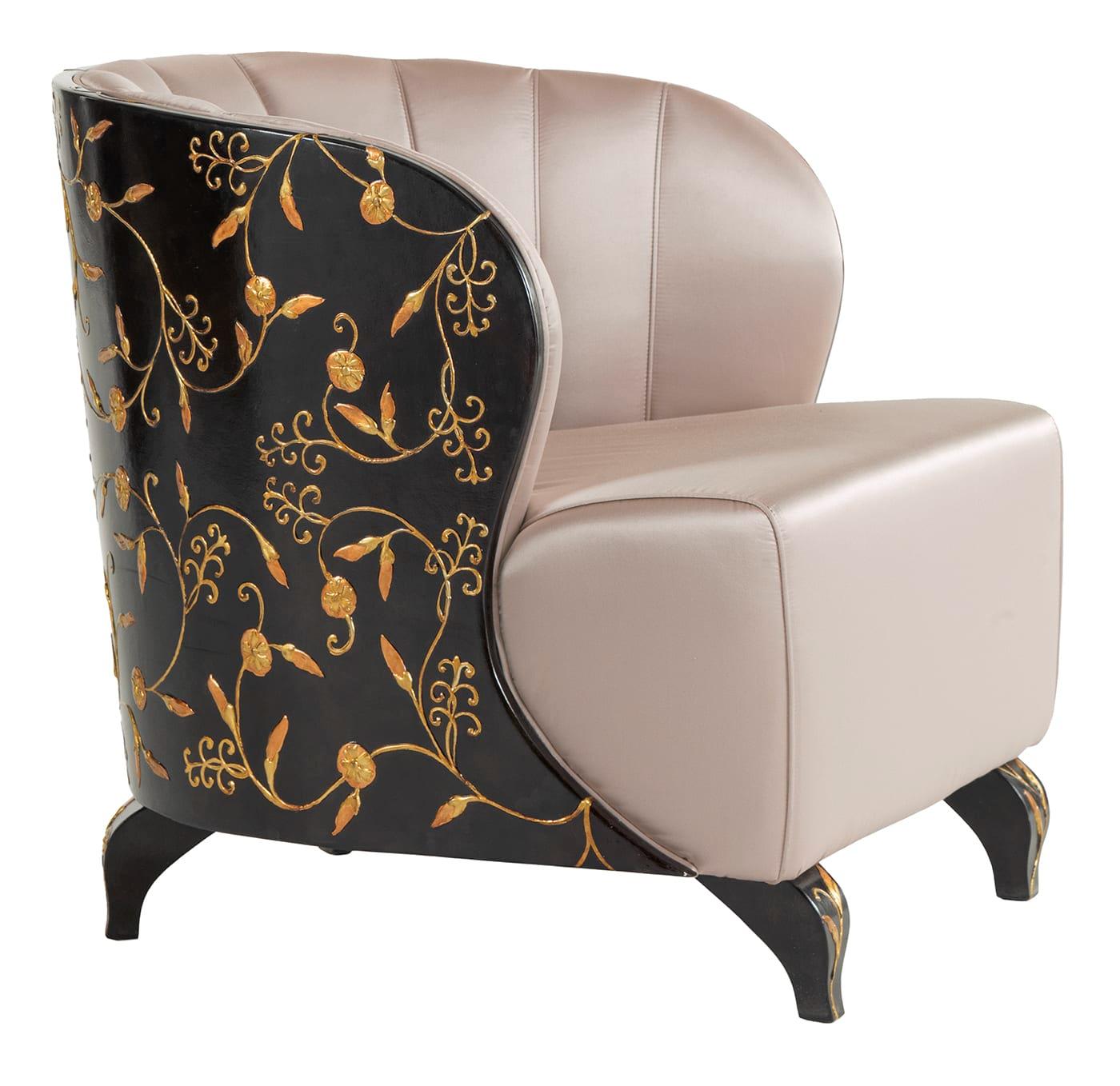 Celine Two-Tone Handcrafted Armchair