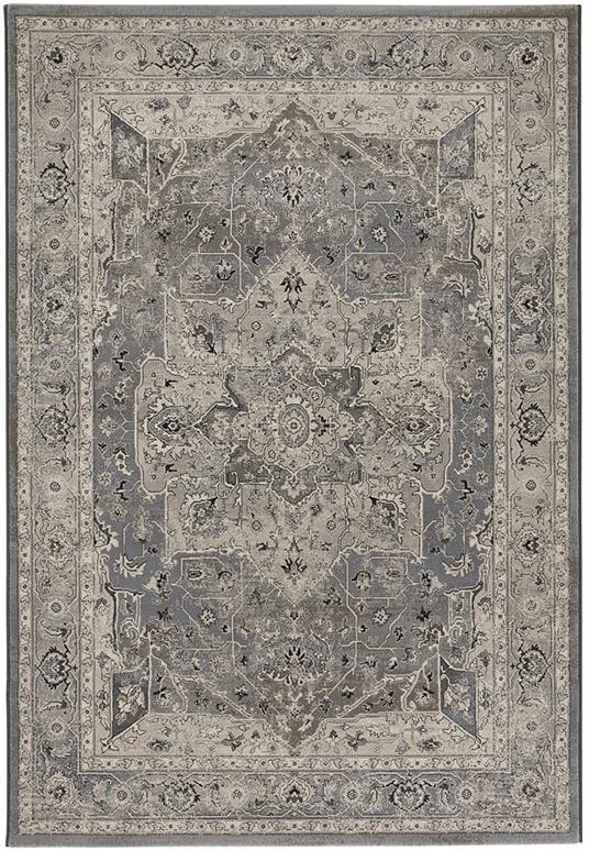 Oriental Beige / Grey Power Loom Rug | Size: 200 x 290 cm