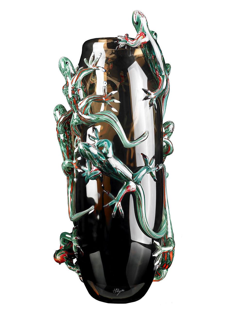 Geckos Large Artisan Vase