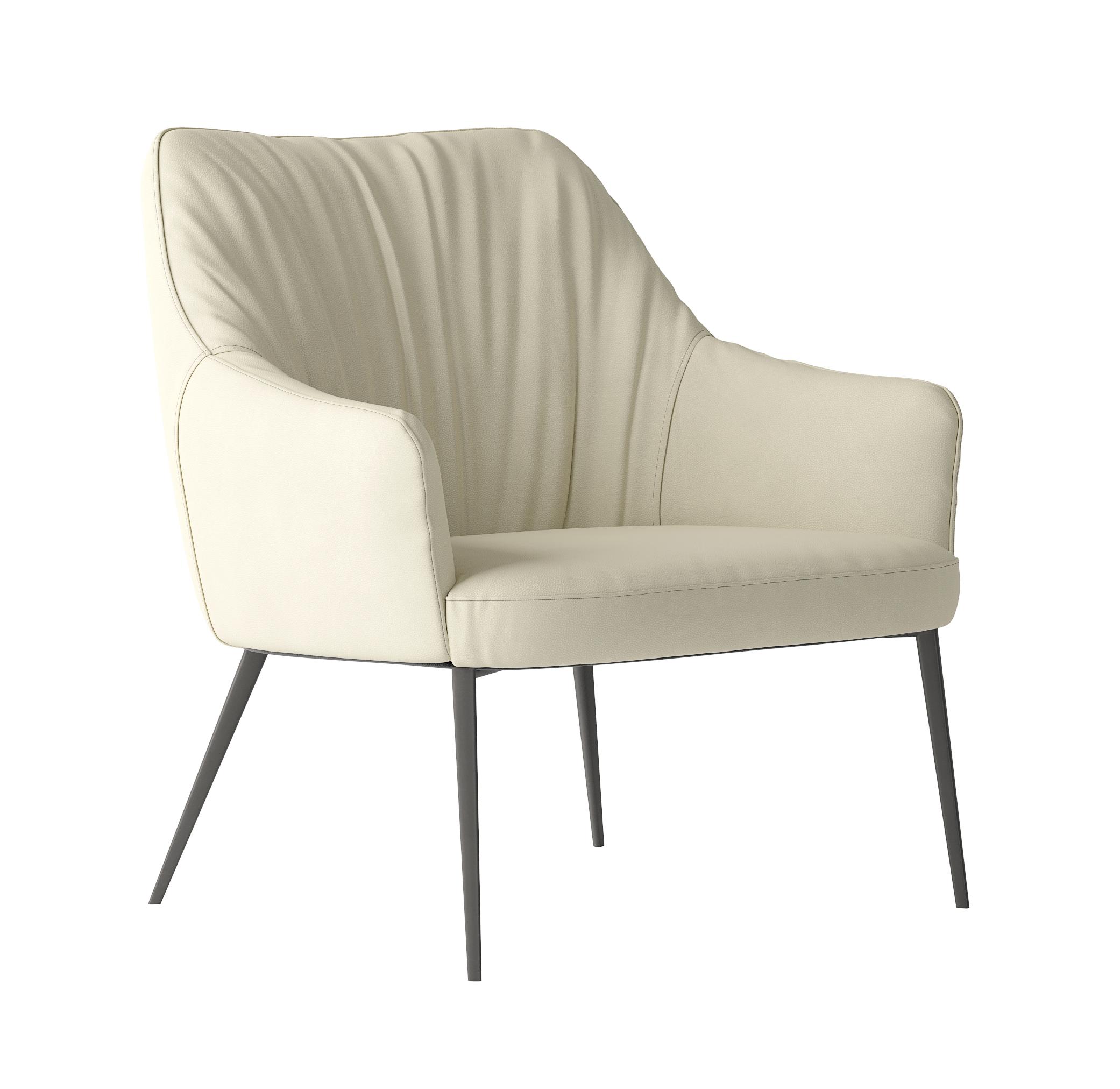 Agata Ivory Lounge Armchair