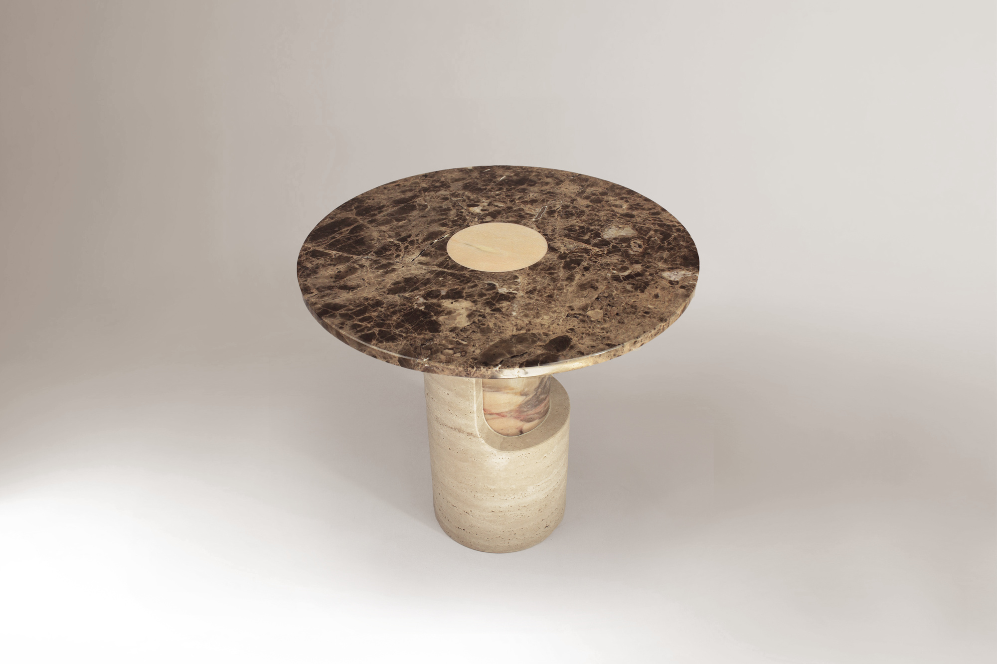 Braque Marble Round Side Table