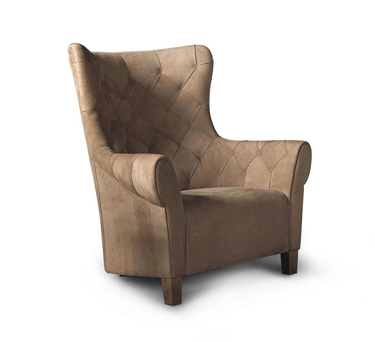 Italian Bergere Armchair Luxury | Upholstery: Fabric