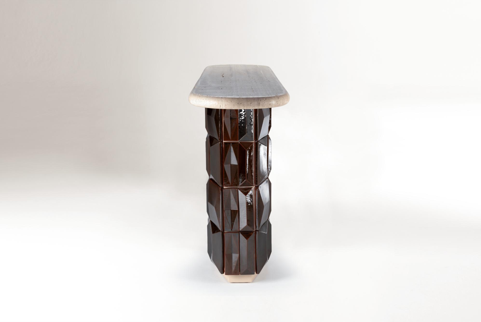Milano Brown Artisanal Console