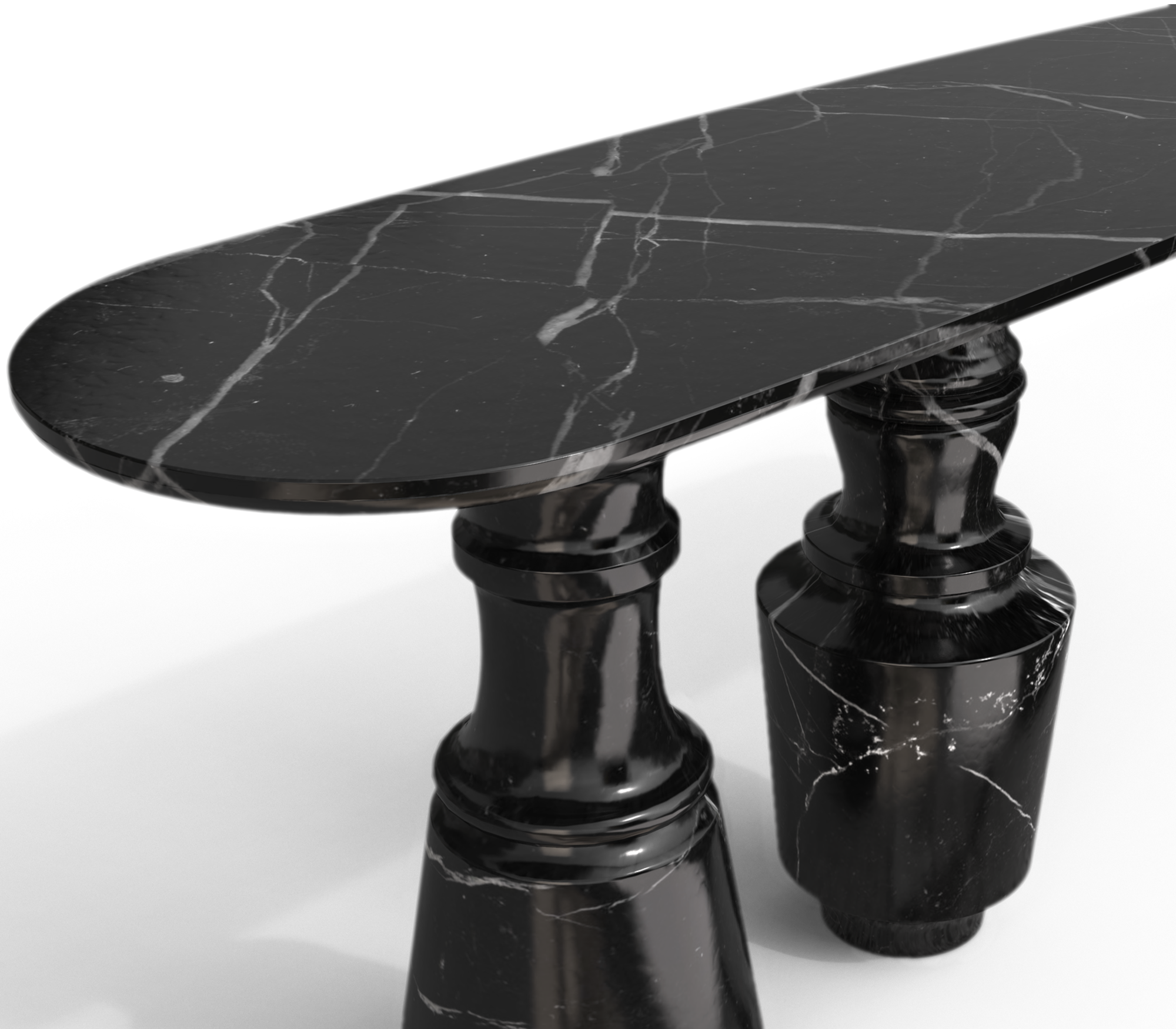 Obsidian Nero Marquina Designer Console