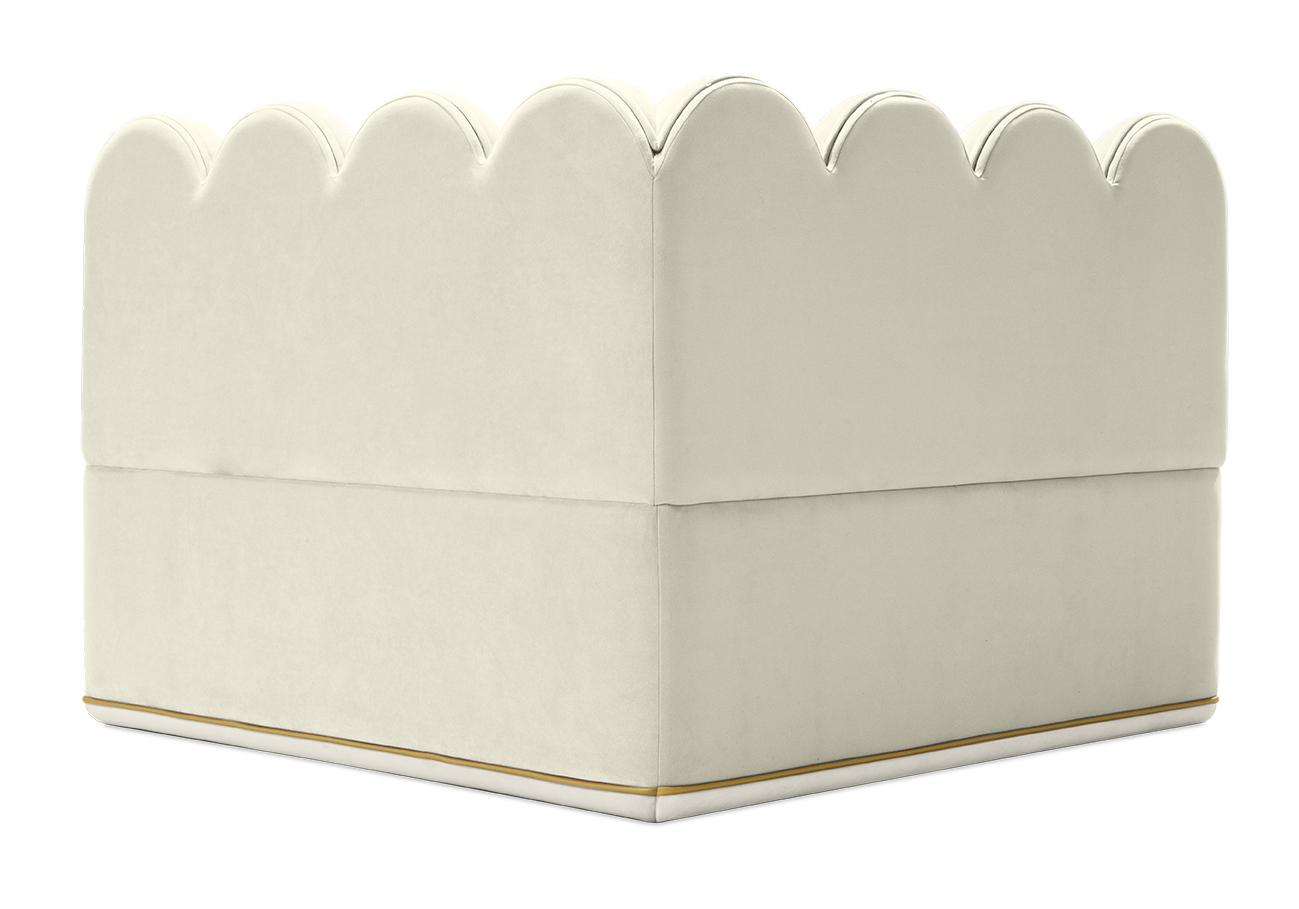Fluffy Cloud Cream Sofa