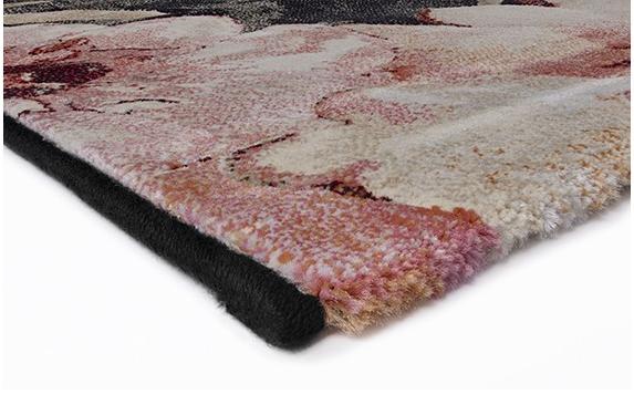 Green / Red Floral Modern Rug | Size: 240 x 330 cm
