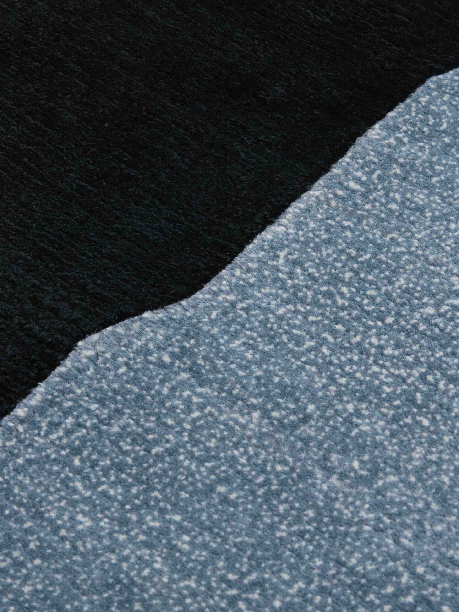 Shaped Designer Wool / Viscose Rug