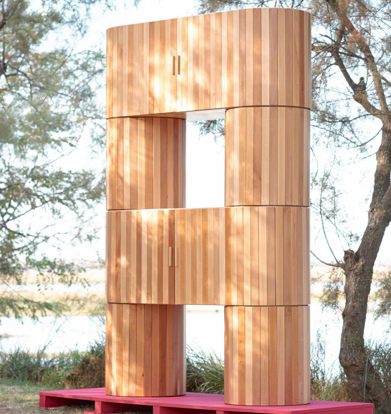 Natural Limewood Storage Cabinet