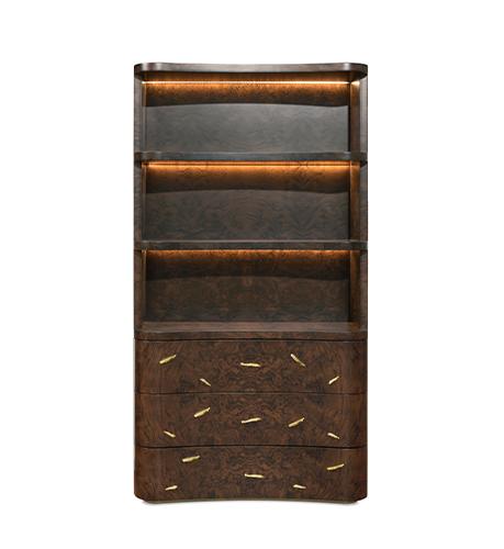 Designer Wood Open Bookcase