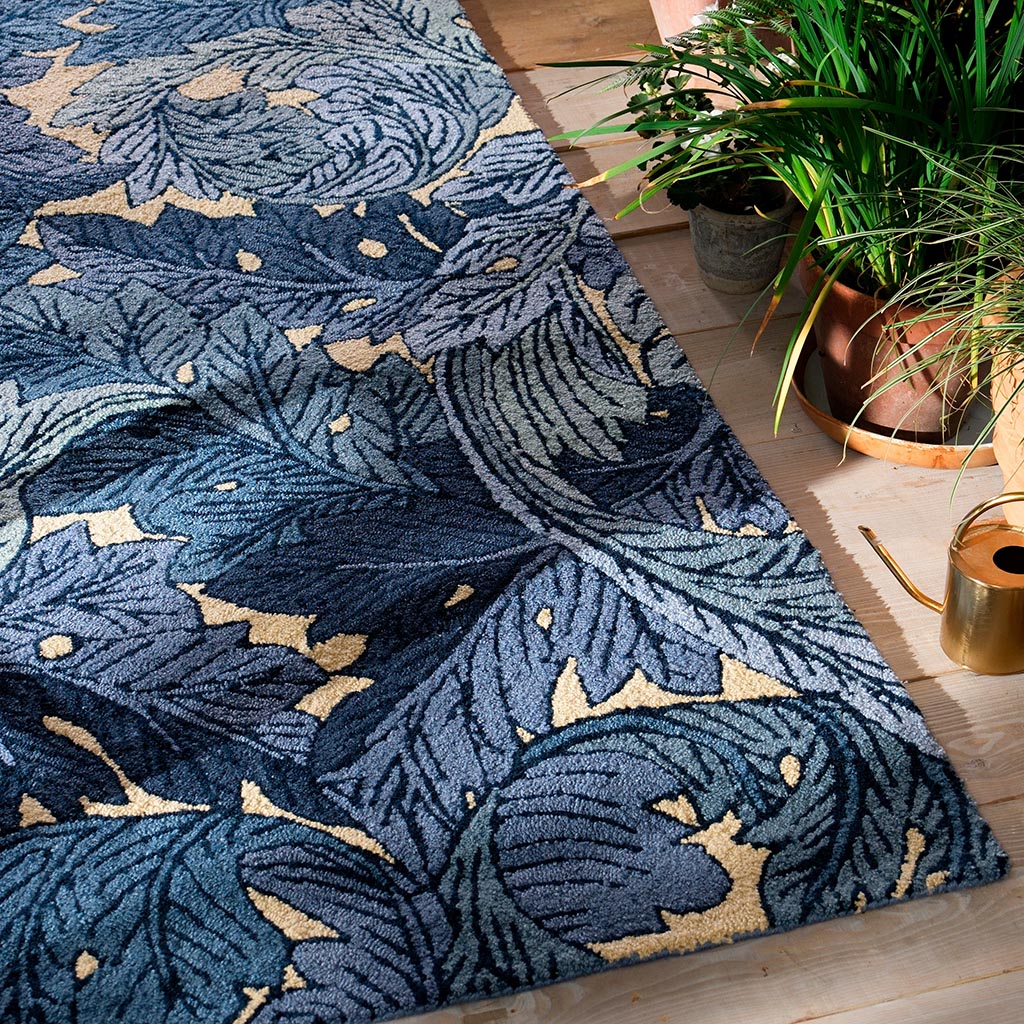 Thistle Indigo Outdoor Rug | Size: 160 x 230 cm