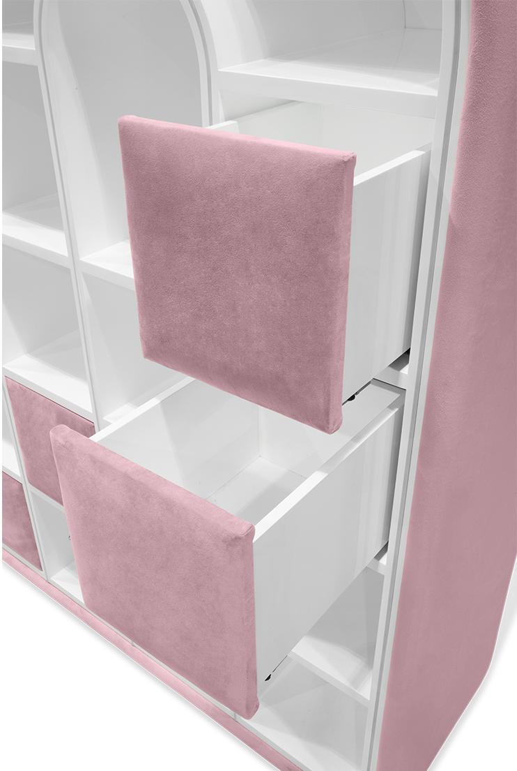 Bubblegum Marshmallow Pink Bed | Configuration: Small | Mattress Size: 90 x 190 cm