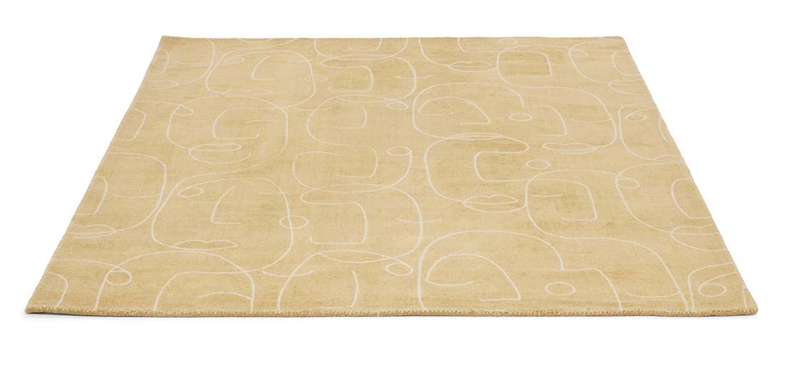 Honey Handwoven NZ Wool Rug ☞ Size: 200 x 280 cm