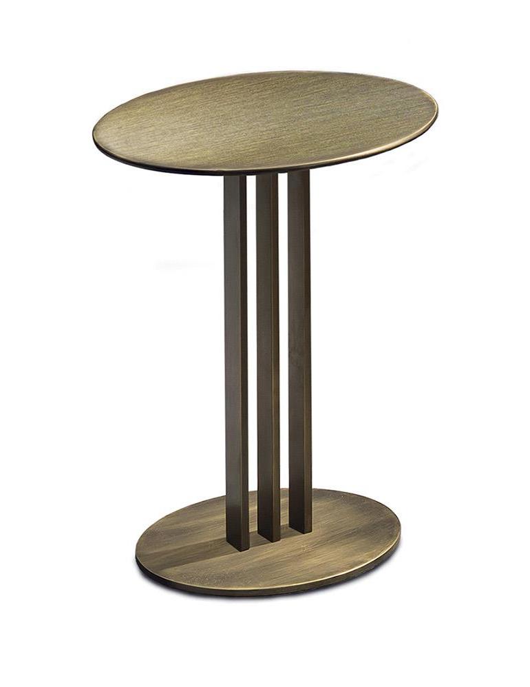 Modernist Bronze Side Table
