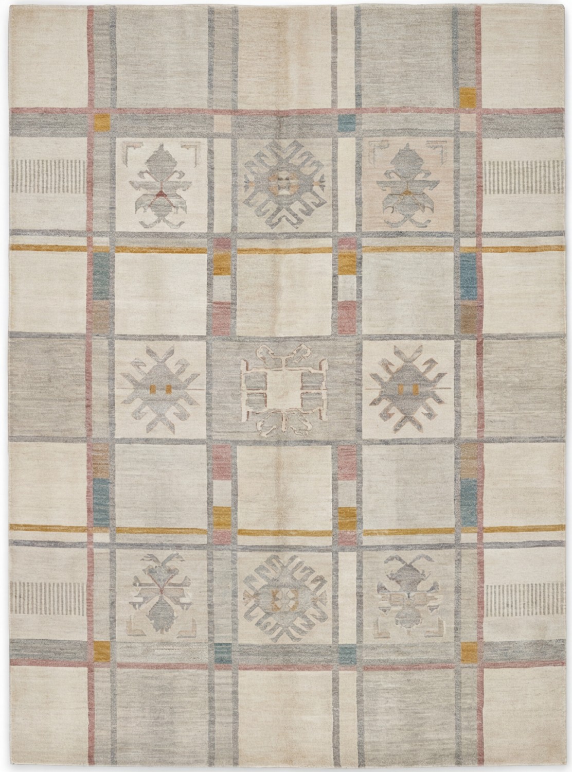 Grid Archive Signature Rug