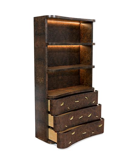 Designer Wood Open Bookcase