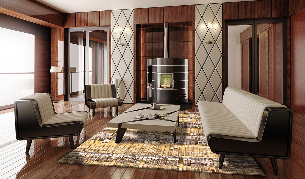 Office Gold Rug by Louis de Poortere | Size: 230 x 230 cm
