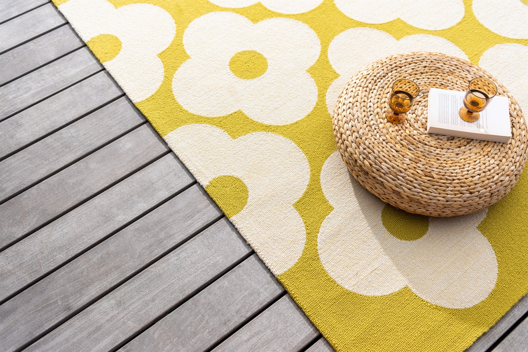 Dandelion Yellow Outdoor Rug