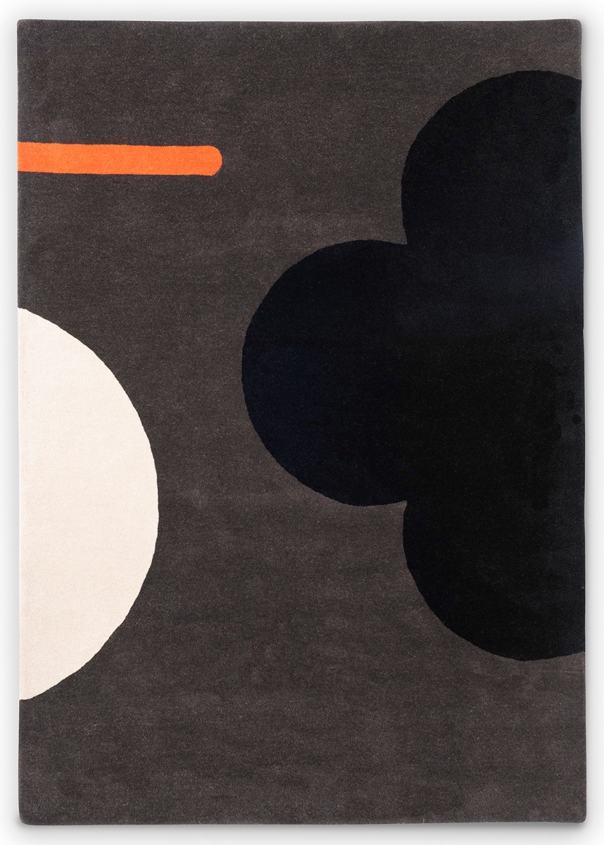 Flower Graphite Rug