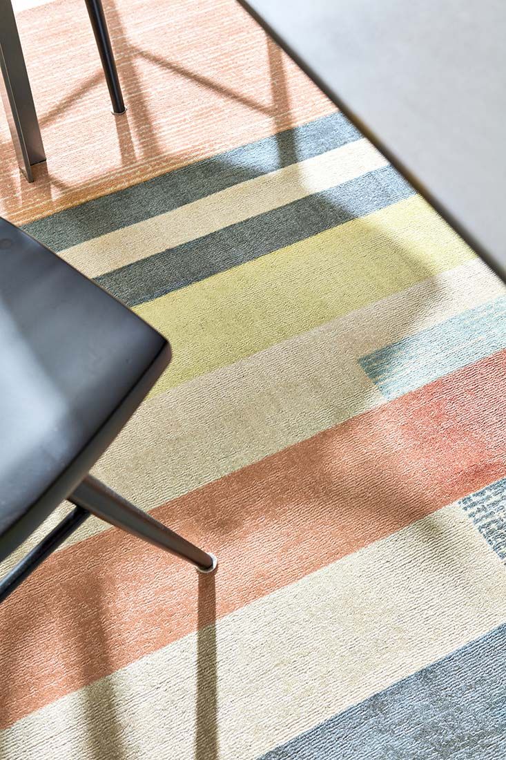 Straight Lines Handwoven NZ Wool Rug
