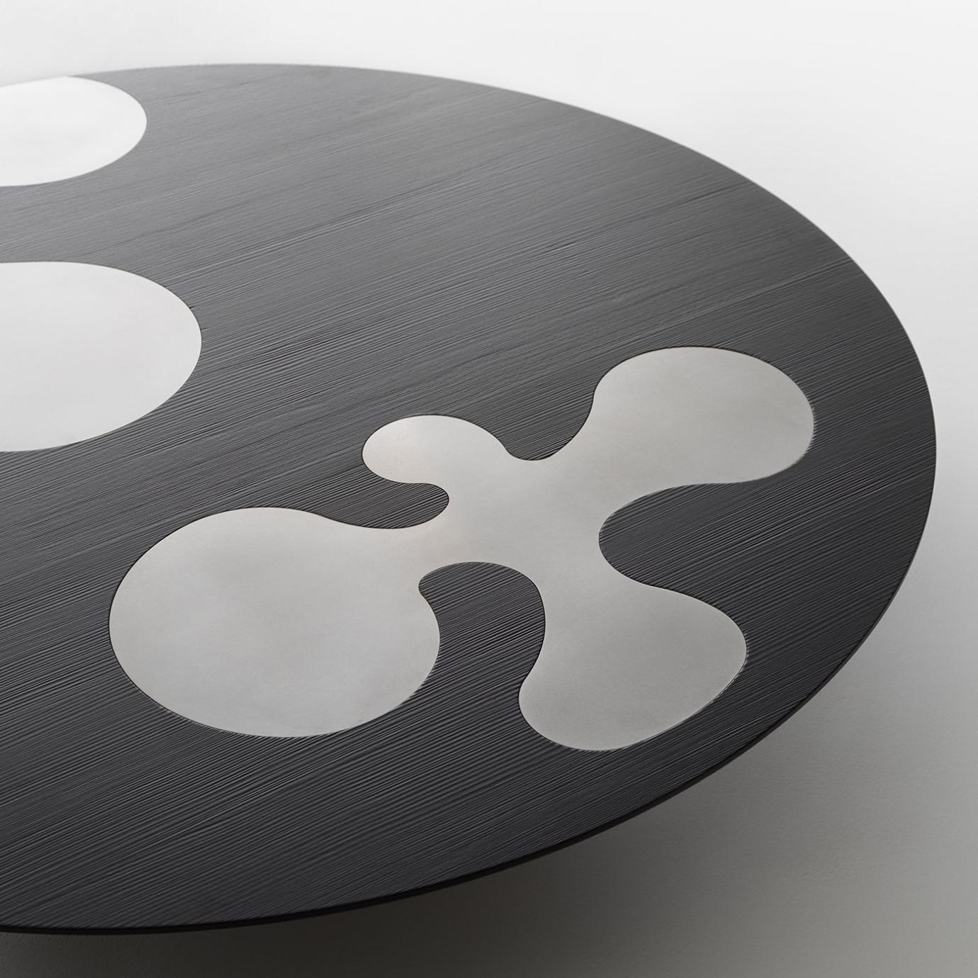 Round Black Coffee Table