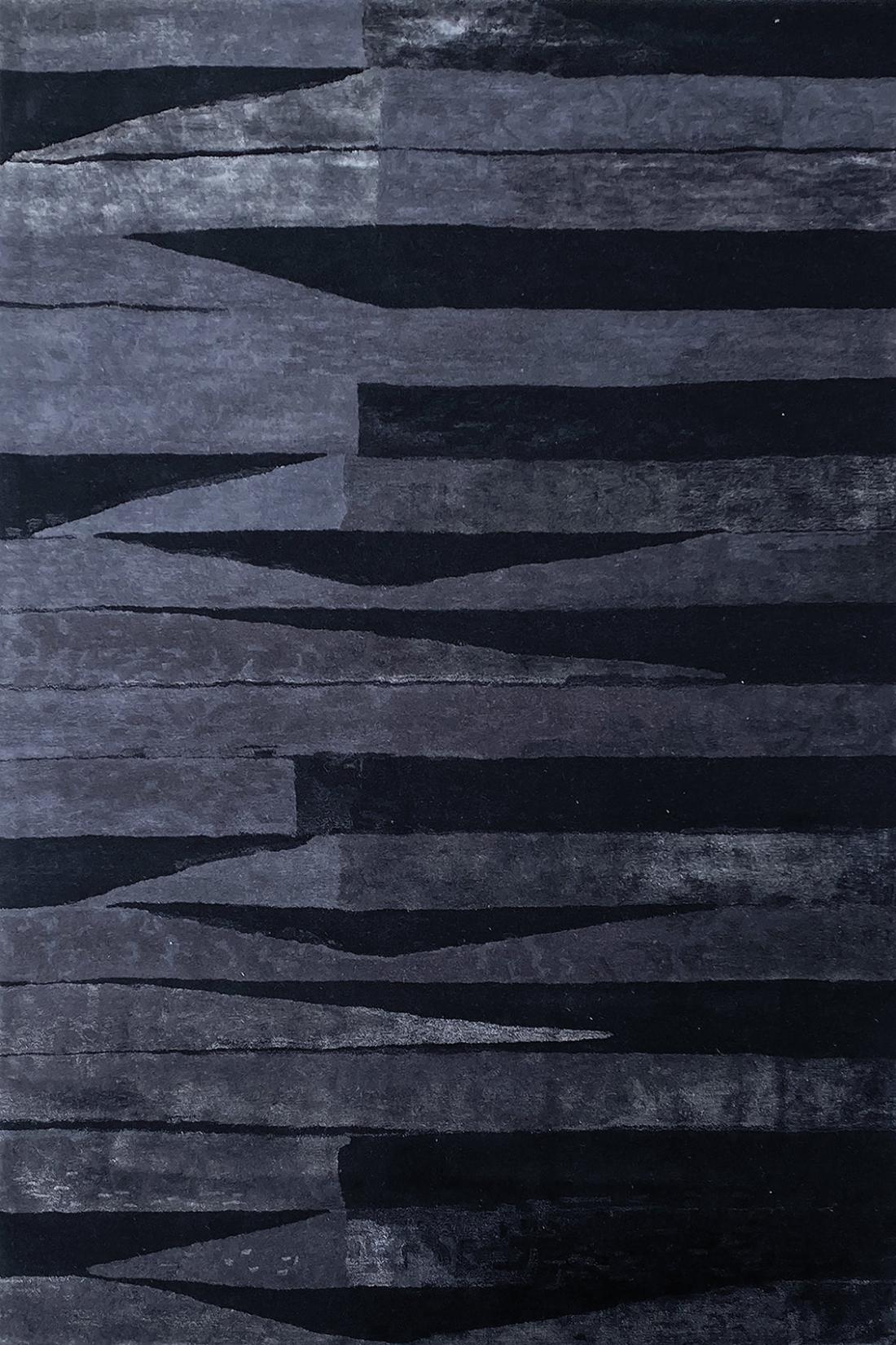 Mismatch Black Modern Rug | Size: 250 x 350 cm