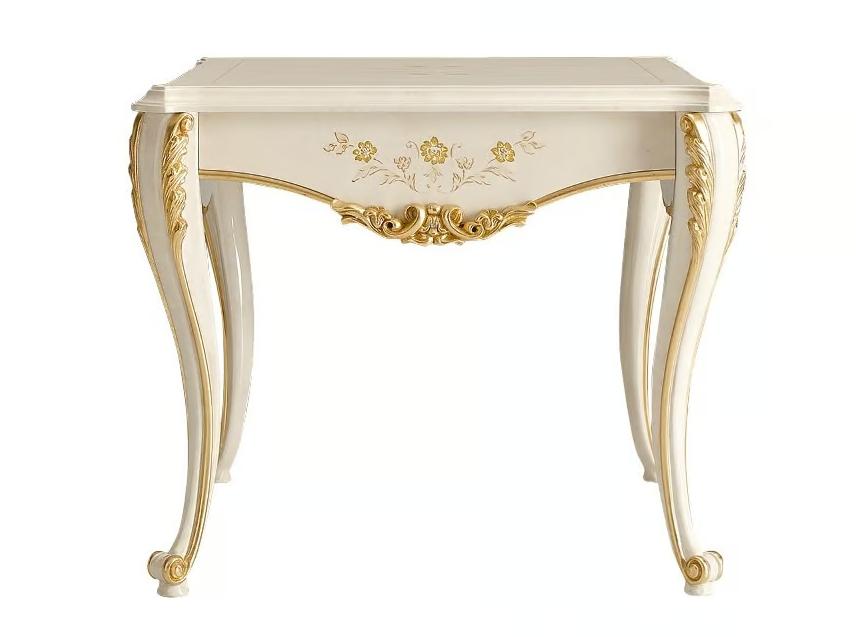 Ivory & Gold Italian Side Table