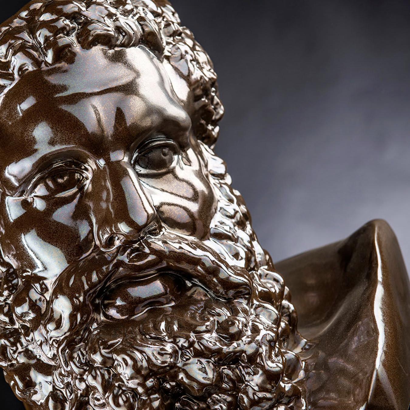Hercules Handcrafted Ceramic Bust
