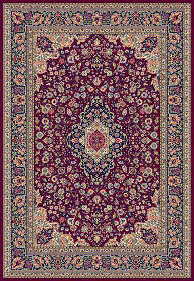 Red Oriental Machine Made Rug