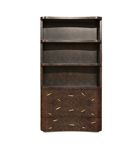 Designer Wood Open Bookcase