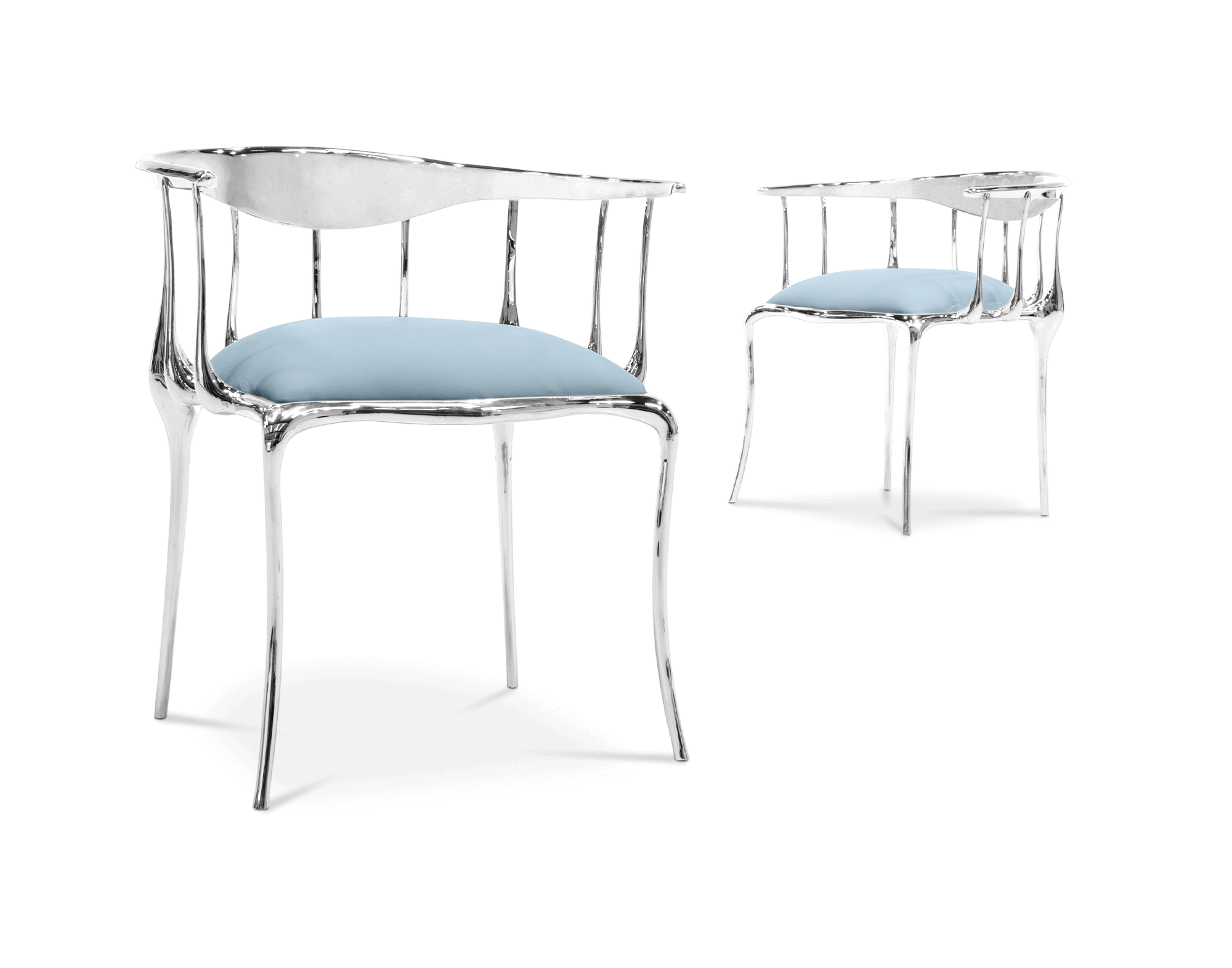 Silver Designer Luxe Chair
