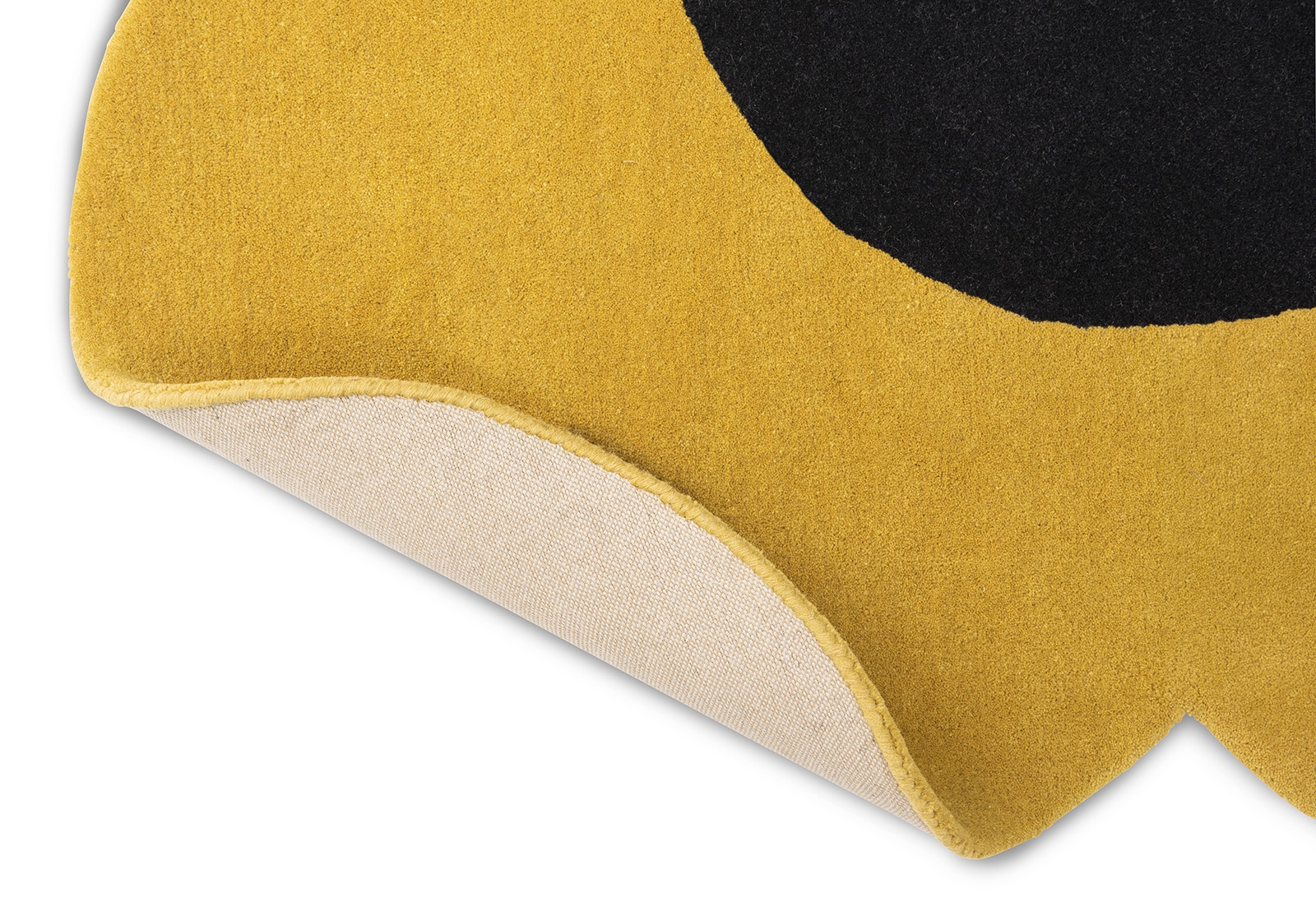 Flower Yellow Handtufted Premium Rug