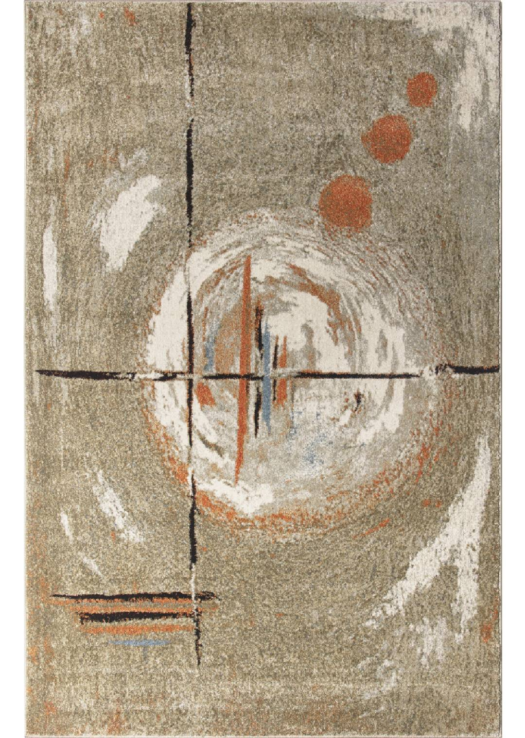 Beige Abstract Rug | Size: 160 x 235 cm