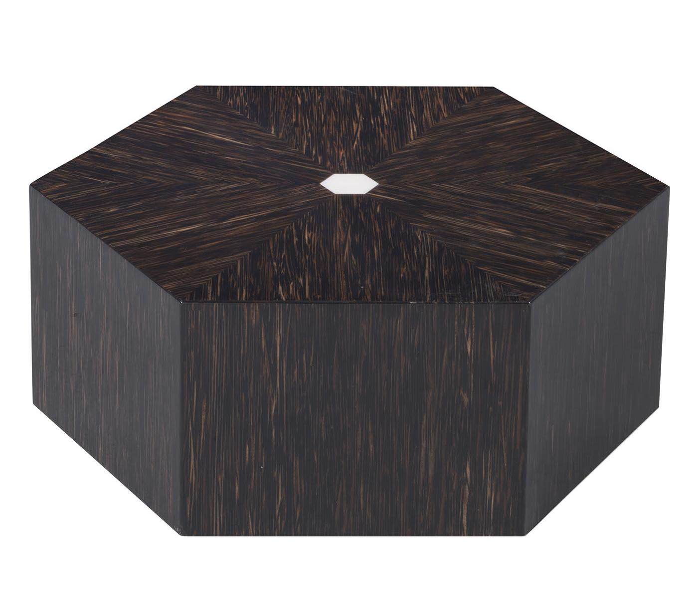 Hexagonal Dark Artisan Coffee Table