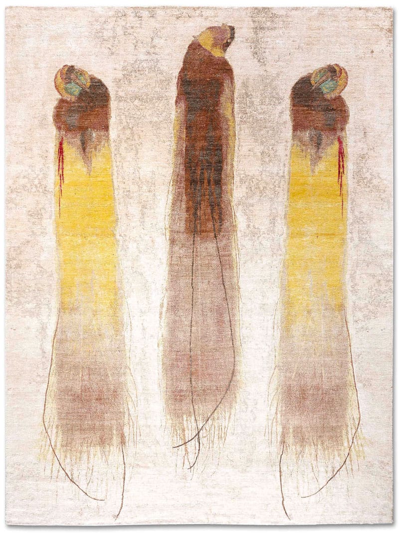 Three Birds Hand-Woven Exquisite Rug ☞ Size: 250 x 300 cm