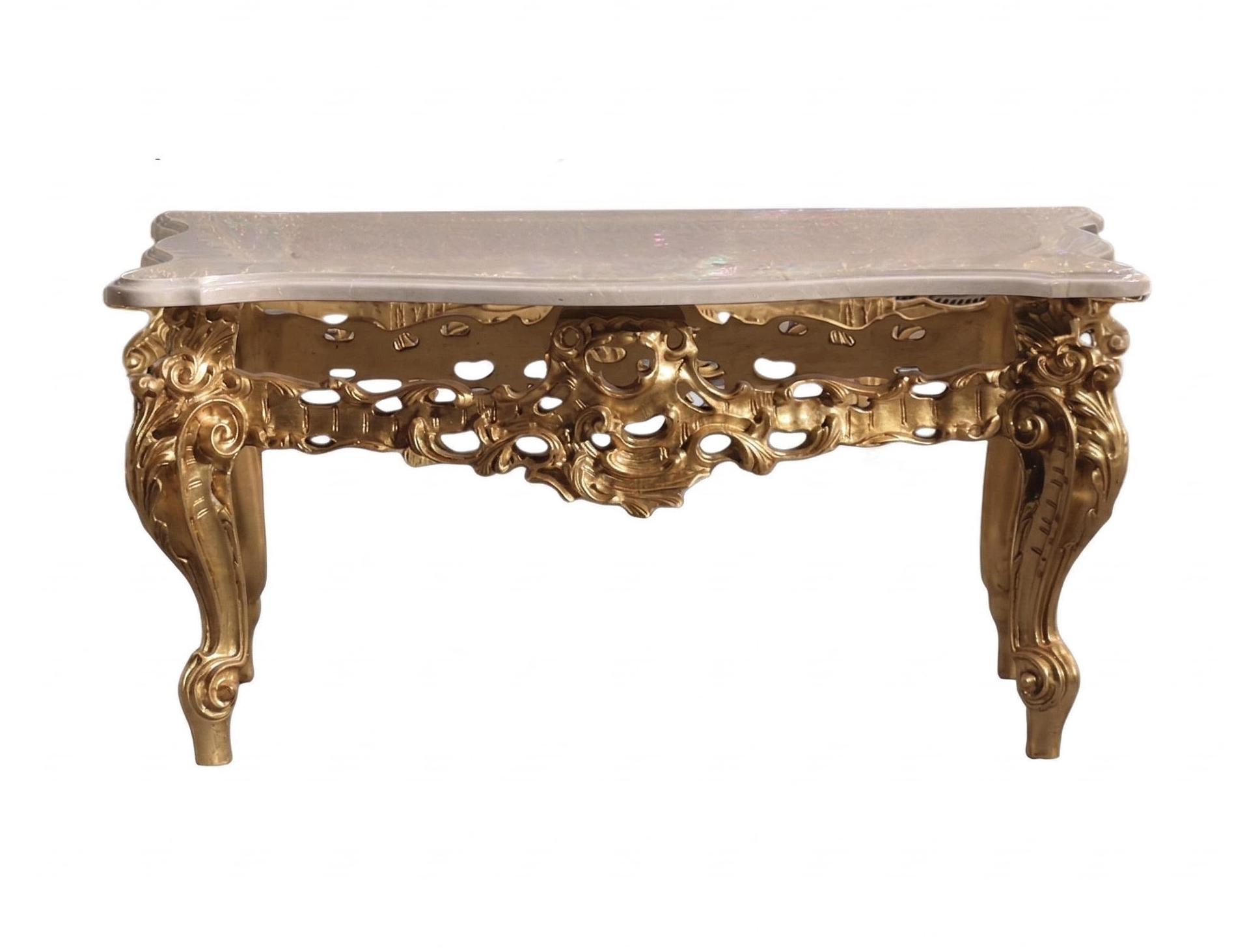 Maria Brown Rectangular Classic Handcrafted Coffee Table