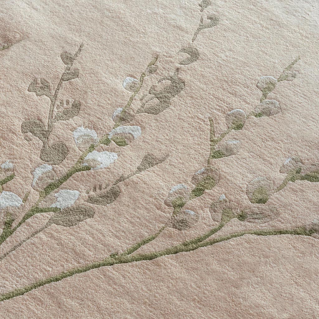 Willow Branch Hedgerow Green Rug | Size: 170 x 240 cm