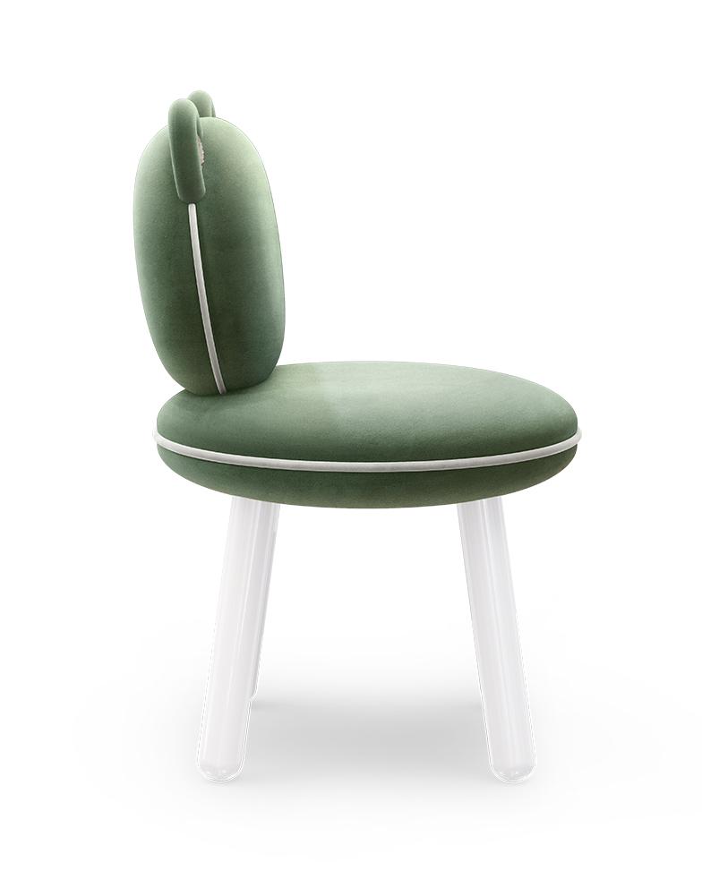 Fluffy Bear Green Child’s Chair