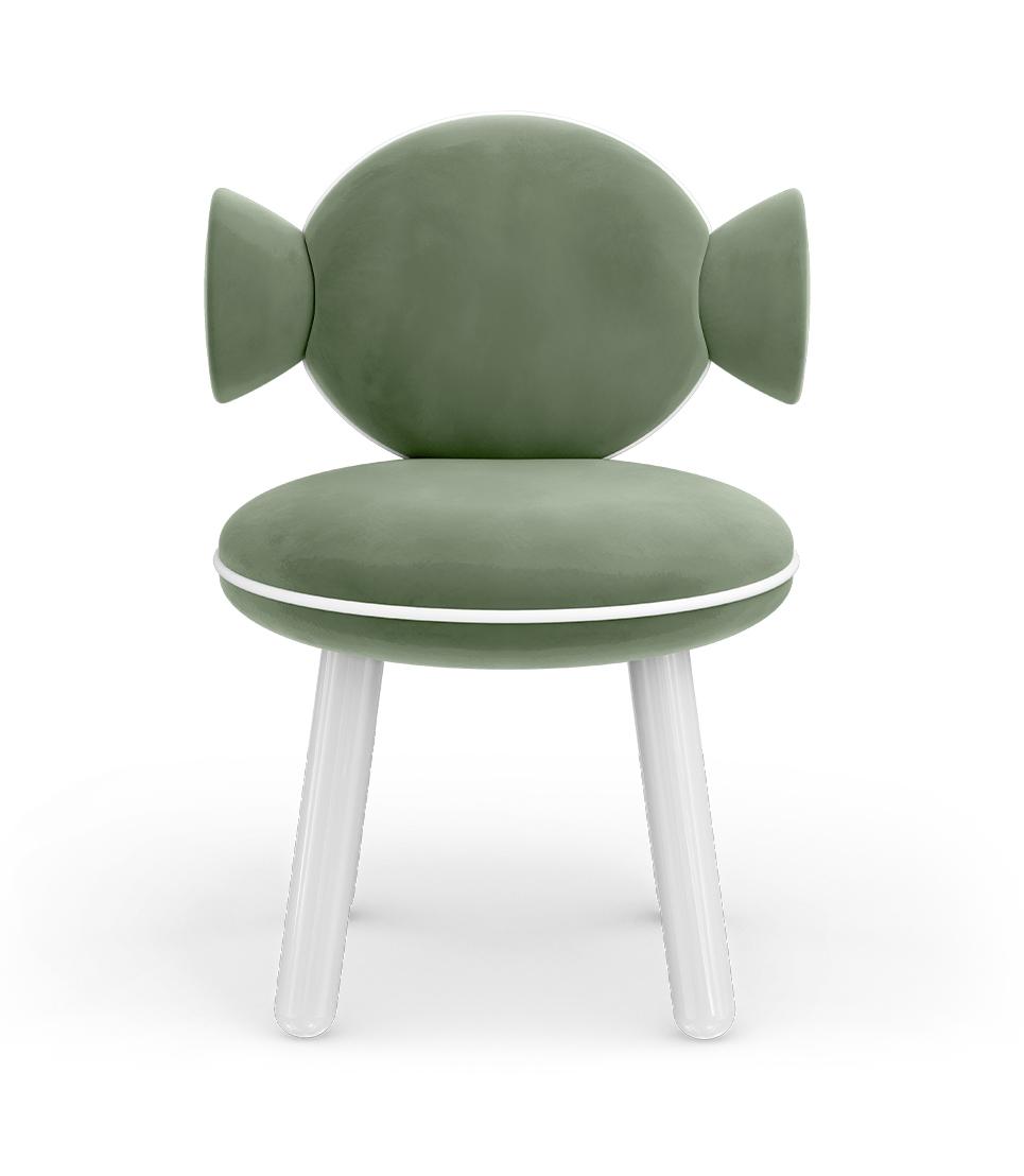 Lollipop Green Round Kids Chair