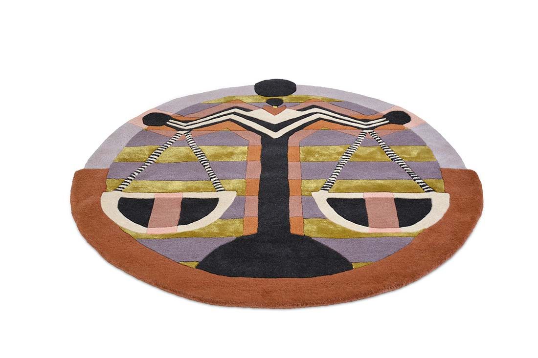 Zodiac Libra Hand Woven Round Rug | Size: Ø 200 cm