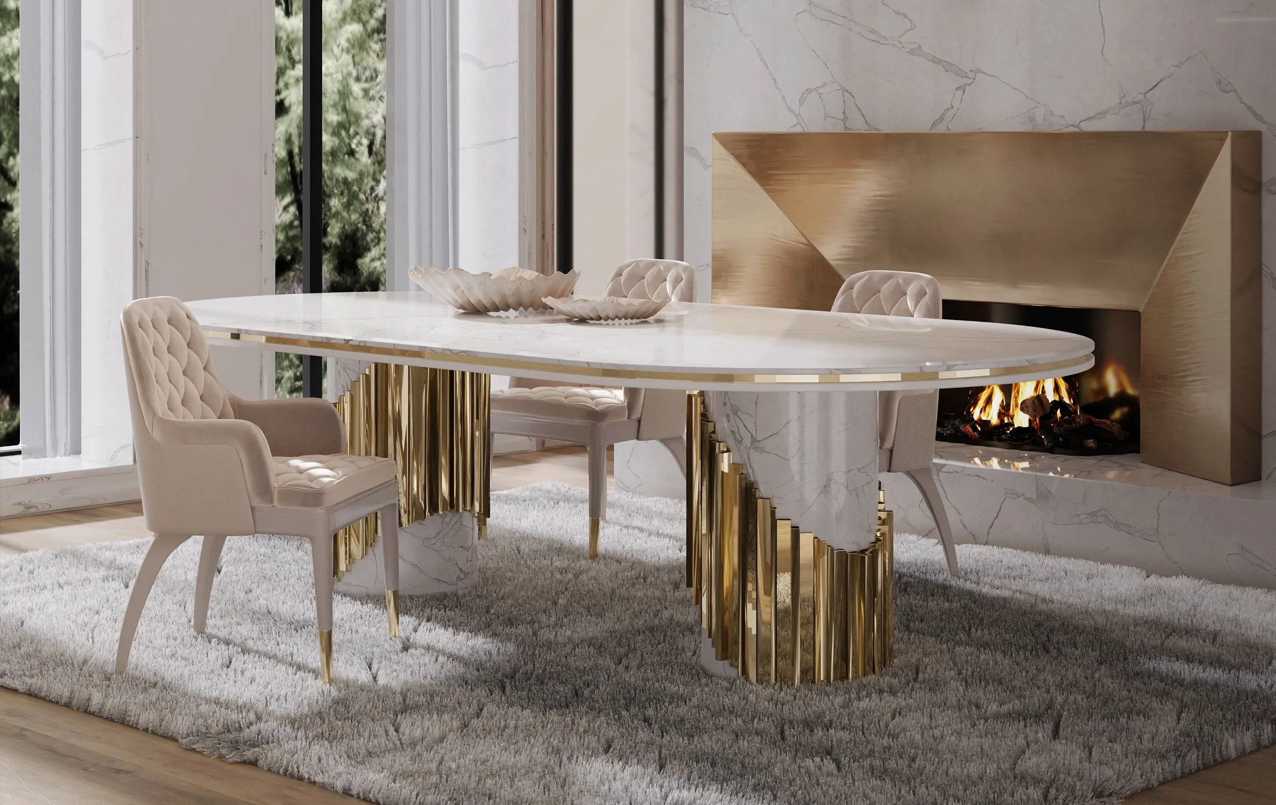 Tide Oval Dining Table