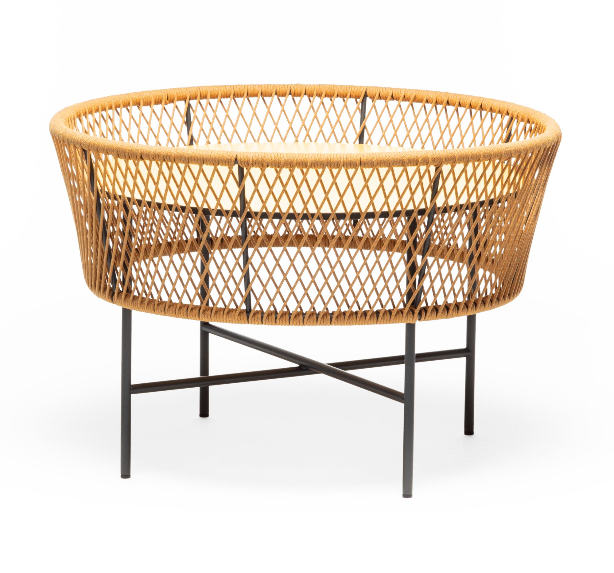 Tamburo Round Yellow Outdoor Coffee Table
