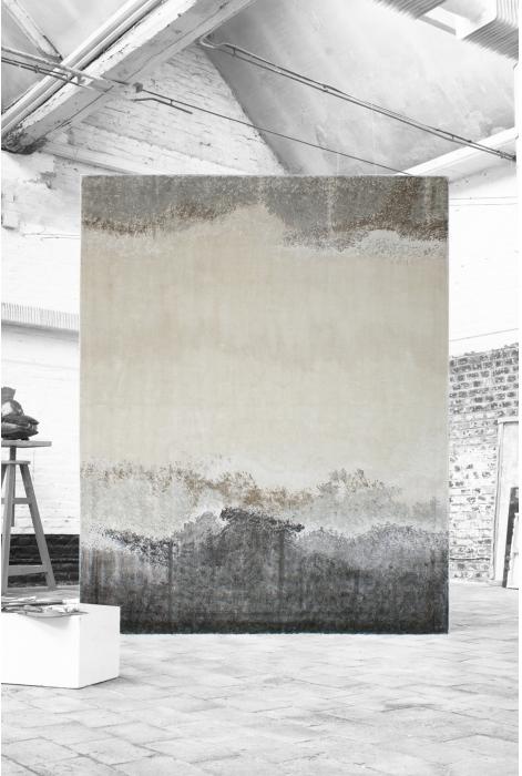 Land Grey Viscose Handwoven Luxury Rug | Size: 200 x 300 cm