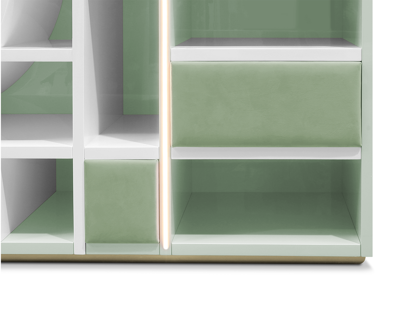 Bubble Gum Green Bookcase