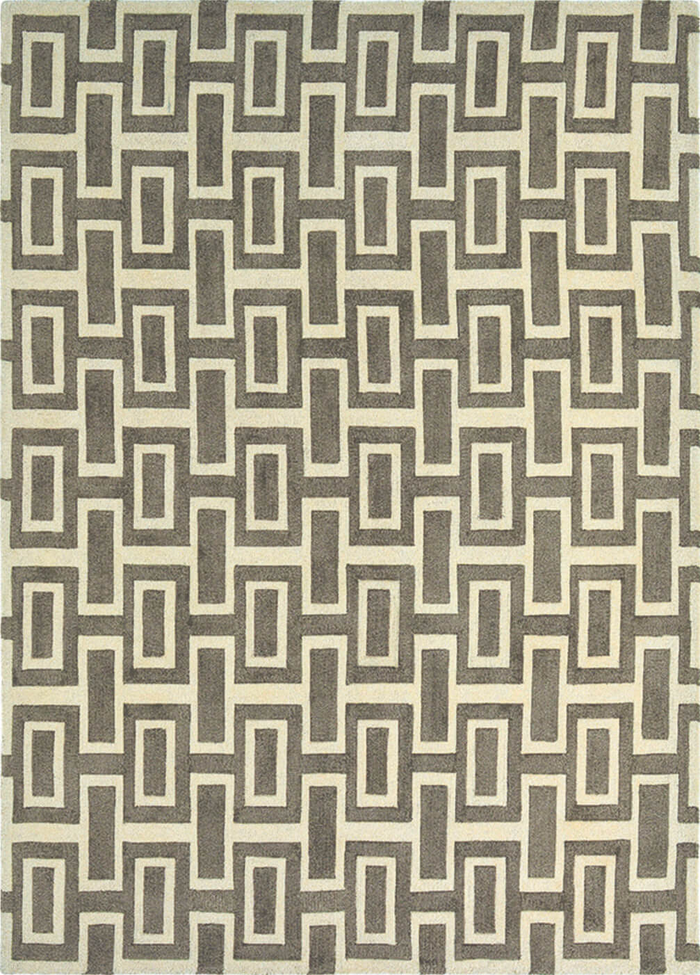 Intaglio Grey Hand Woven Rug | Size: 170 x 240 cm